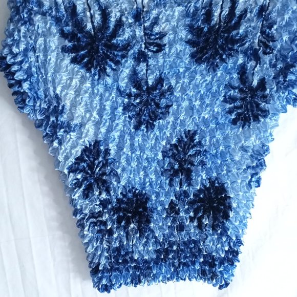 Womens L Palm Trees Bubble Shirt - Picture 5 of 8